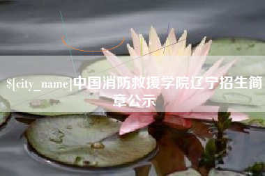 安顺中国消防救援学院辽宁招生简章公示