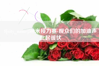 安顺500米接力赛-观众们的加油声此起彼伏