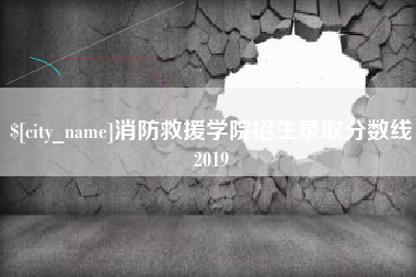 安顺消防救援学院招生录取分数线2019