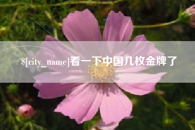 安顺看一下中国几枚金牌了