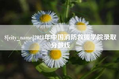 安顺2021年中国消防救援学院录取分数线