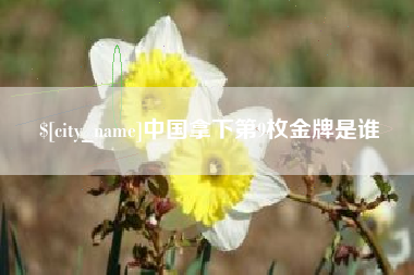 安顺中国拿下第9枚金牌是谁