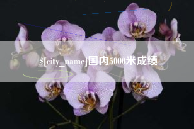 安顺国内5000米成绩