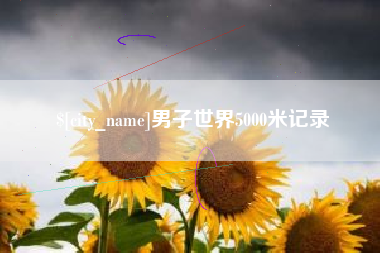 安顺男子世界5000米记录