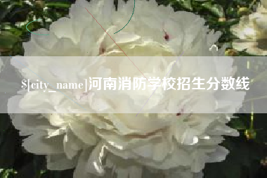 安顺河南消防学校招生分数线