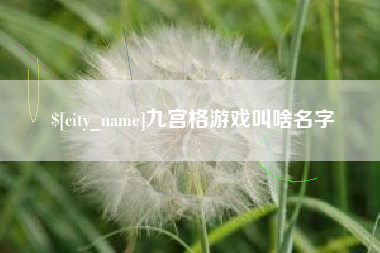 安顺九宫格游戏叫啥名字