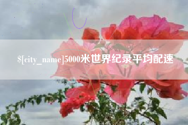 安顺5000米世界纪录平均配速