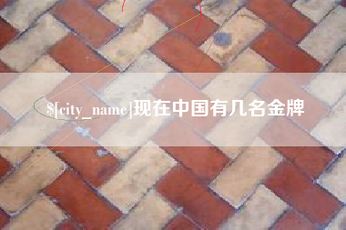安顺现在中国有几名金牌