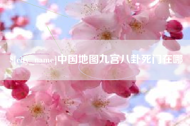 安顺中国地图九宫八卦死门在哪