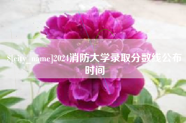 安顺2024消防大学录取分数线公布时间