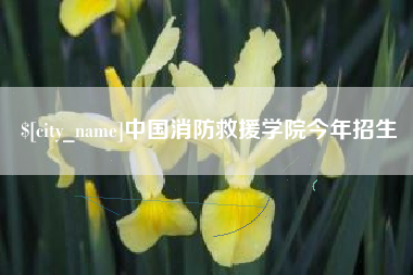 安顺中国消防救援学院今年招生