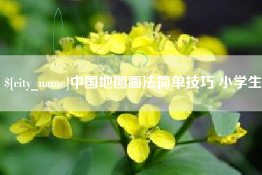 安顺中国地图画法简单技巧 小学生