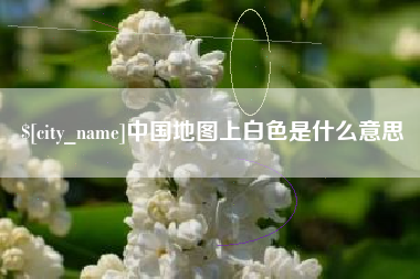 安顺中国地图上白色是什么意思