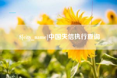 安顺中国失信执行查询