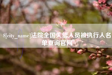 安顺法院全国失信人员被执行人名单查询官网