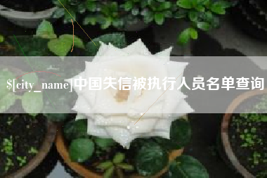 安顺中国失信被执行人员名单查询