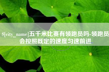 安顺五千米比赛有领跑员吗-领跑员会按照既定的速度匀速前进