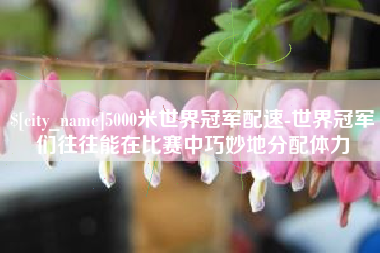 安顺5000米世界冠军配速-世界冠军们往往能在比赛中巧妙地分配体力