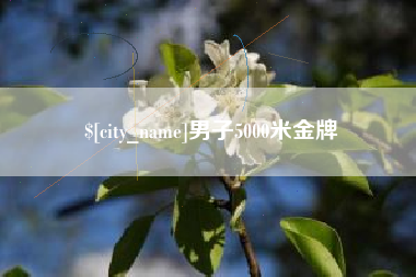 安顺男子5000米金牌