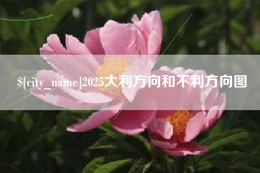 安顺2025大利方向和不利方向图