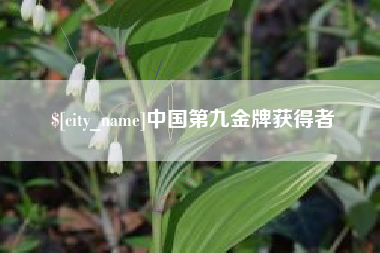 安顺中国第九金牌获得者