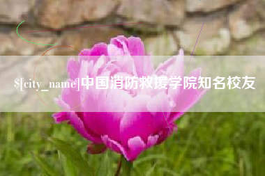 安顺中国消防救援学院知名校友