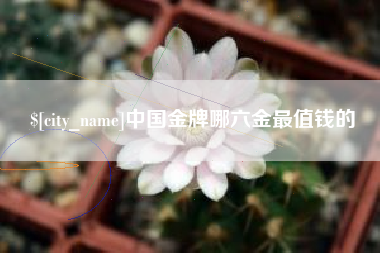 安顺中国金牌哪六金最值钱的
