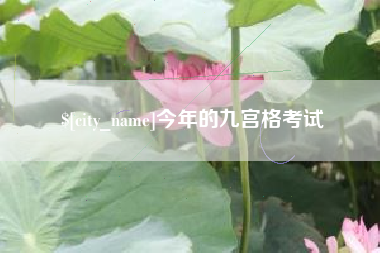 安顺今年的九宫格考试
