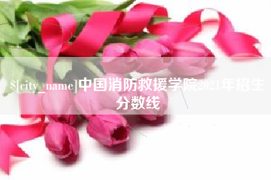 安顺中国消防救援学院2021年招生分数线