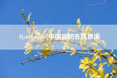 安顺中国消防在线查询