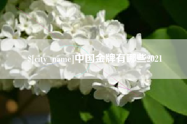 安顺中国金牌有哪些2021